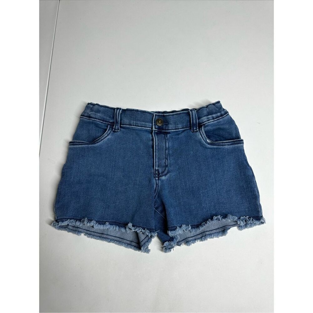 Carter’s Girl’s Denim Shorts Blue Ajustable Waist Size 14 Cotton Blend